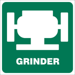 Grinder safety sign (IN1)