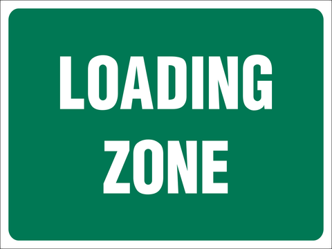 Loading Zone safety sign (IN14)