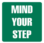 Mind your step safety sign (IN35)