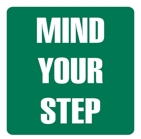 Mind your step safety sign (IN35)
