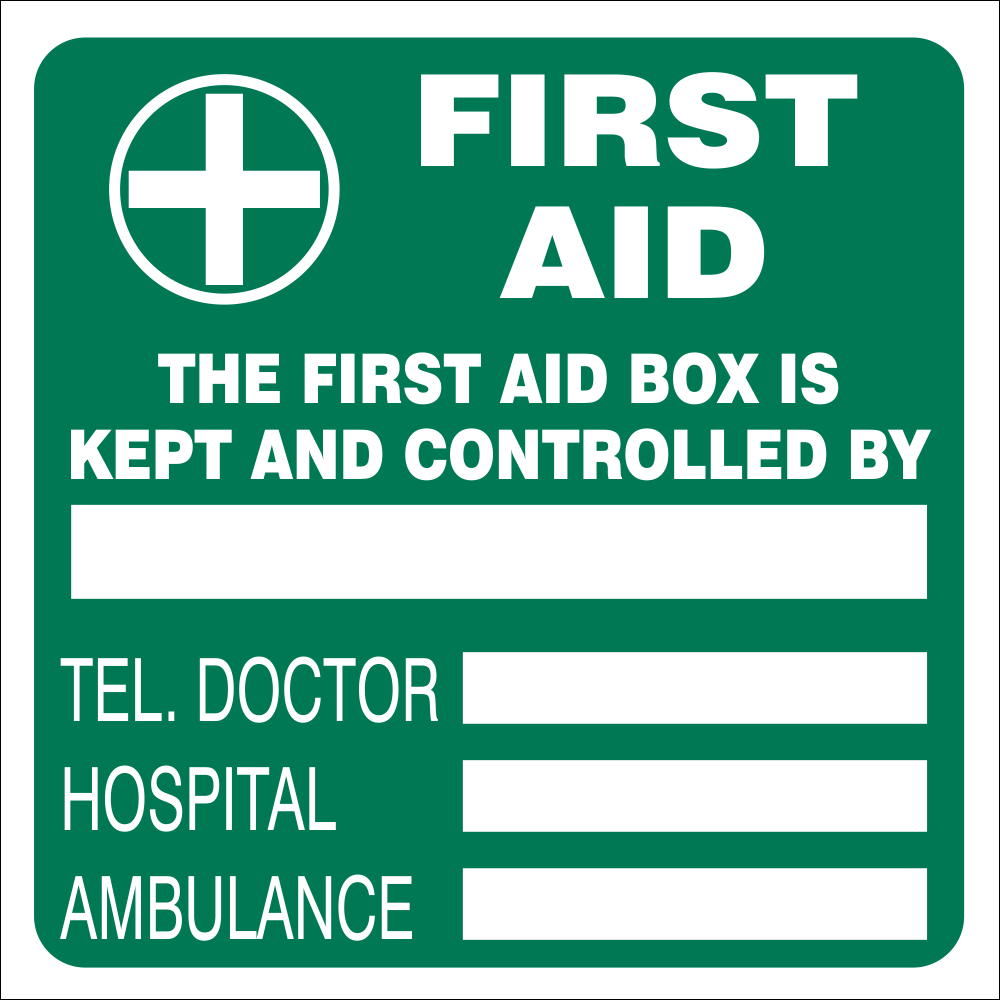 First Aid Box Sign