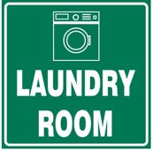 Laundry Room safety sign (IN56)