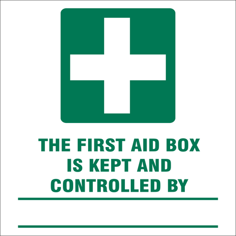 First aid box is kept and controlled by safety sign (IN6)
