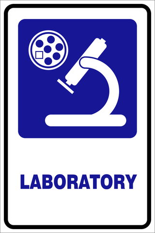 Laboratory safety sign (LAB03) | Safety Sign Online