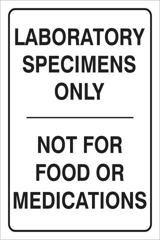 Laboratory specimens only safety sign (LAB05)