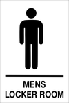 Mens Locker Room safety sign (LR01)