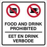 Food and Drink Prohibited safety sign (M086)