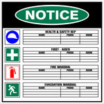 Notice - Health and Safety Rep Safety sign (M134)