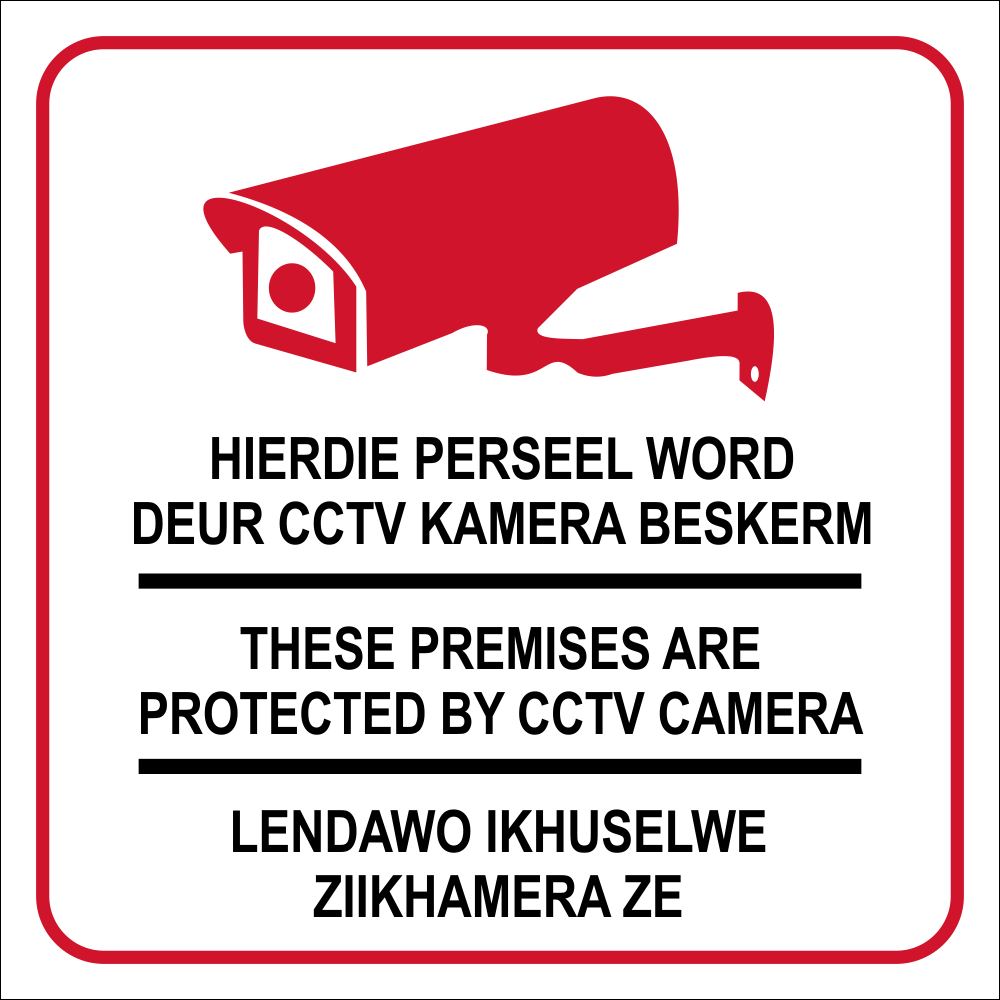 Cctv Red Sign