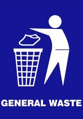 General Waste safety sign (MV014B)