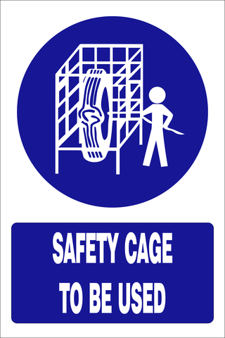 Safety cage to be used safety sign (MV016 A)
