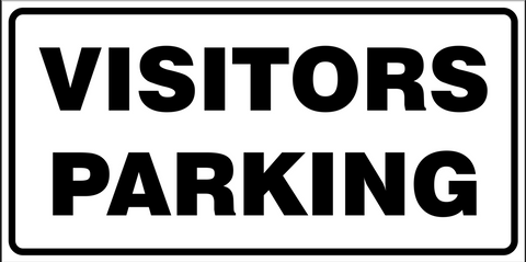 Visitors Parking safety sign (MV 36A)
