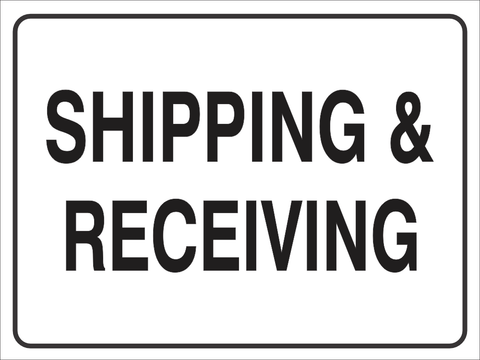 Shipping and receiving safety sign (NOT02)