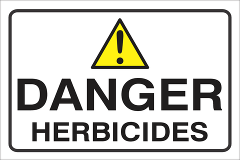Danger : Herbicides safety sign (DAN064)