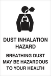Dust inhalation hazard safety sign (NOT074)