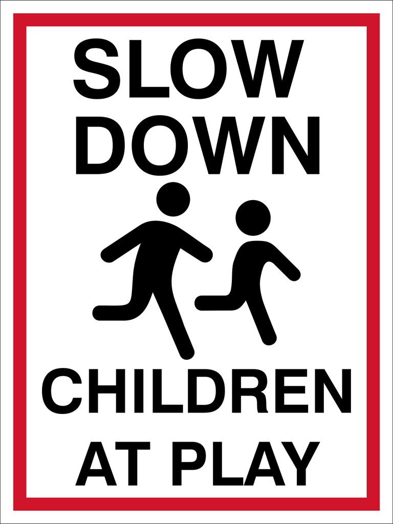 Slow Children At Play Sign