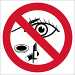 No Makeup allowed safety sign (P41)
