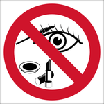 No Makeup allowed safety sign (P41) | Safety Sign Online