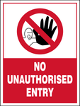 No Unauthorised Entry safety sign (NE53)