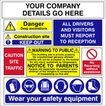 Wear your safety equipment Safety Sign (PPE002)