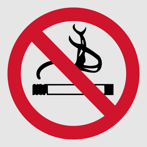 No Smoking reflective safety sign (PV01REF)