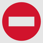 No Entry reflective safety sign (PV06REF)