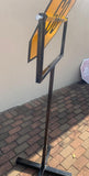 Stop - Go road sign with or without a steel stand (R1.5)