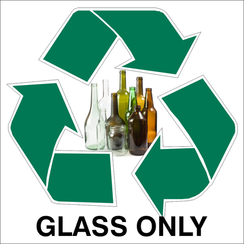 Recycle glass safety sign (REC004)