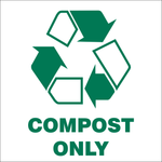 Compost only safety sign (REC017)