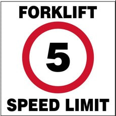Forklift Speed Limit 5 safety sign (SL5)