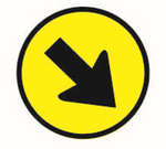 Temp Road Signs with Cones,  Delineators and Flag -  COMBO1