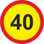 Temp Road Signs with Cones,  Delineators and Flag -  COMBO1