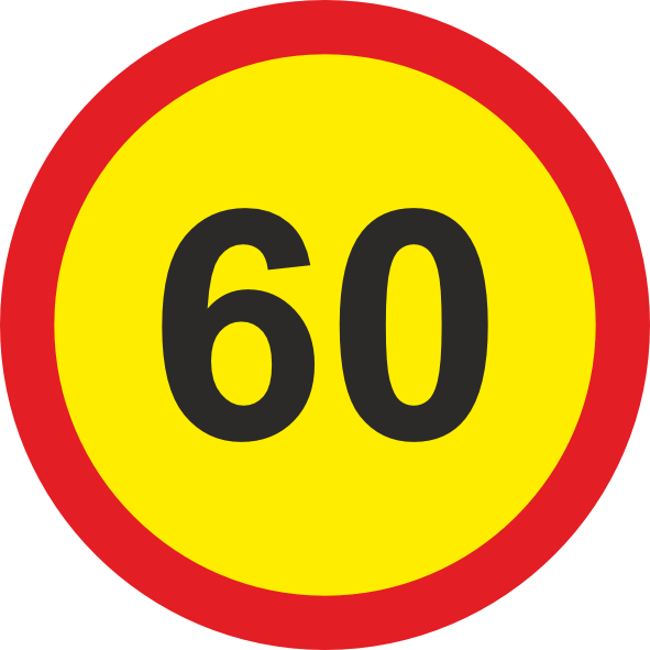 Speed Limit Road Signs