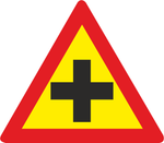 Crossroad Temporary road sign (TW101)