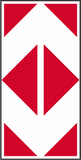 Gore Plate Class 1 Retro-Reflective Road Sign (W413)