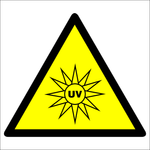 Warning UV light safety sign (WARN10)