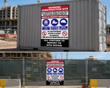 Warning - Construction Site, PPE , Prohibitory etc safety sign (WARN28)