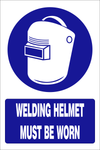 Welding Helmet must be worn safety sign (MV029)