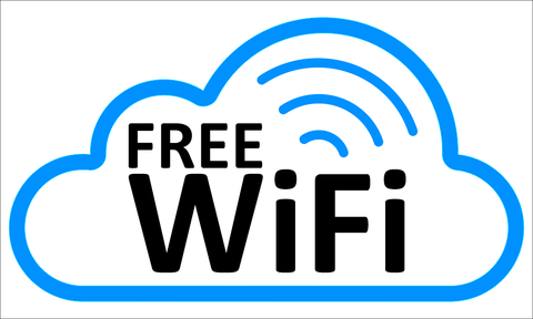 Free Wifi safety sign (WI14)
