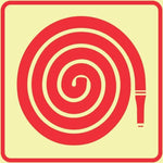 SABS Hose Reel photoluminescent ( Glow in the dark ) safety sign (F29)
