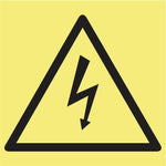 Beware Of Electric Shock (Photo Luminescent ) safety sign (F33)