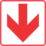 Red Arrow - Location of Fire Fighting equipment SABS safety sign (FB1)