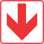 Red Arrow - Location of Fire Fighting equipment safety sign (FB1)