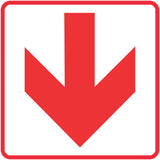 Red Arrow - Location of Fire Fighting equipment SABS safety sign (FB1)