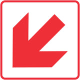 Location Of Fire-Fighting Equipment (diagonal left down) (Fb 1.1) symbolic safety sign
