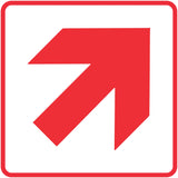 Location Of Fire-Fighting Equipment (diagonal right up) (Fb 1.1) symbolic safety sign