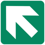 General Direction (diagonal left up)(Ga 2.1) symbolic safety sign