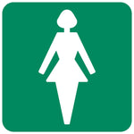 Ladies Toilet SABS safety sign (GA10)