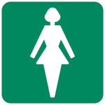Ladies Toilet safety sign (GA 10)