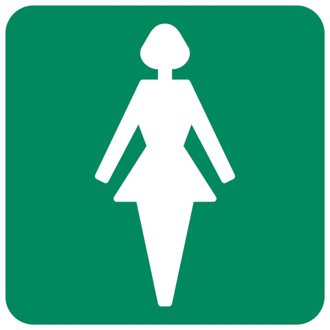 Ladies Toilet safety sign (GA 10)